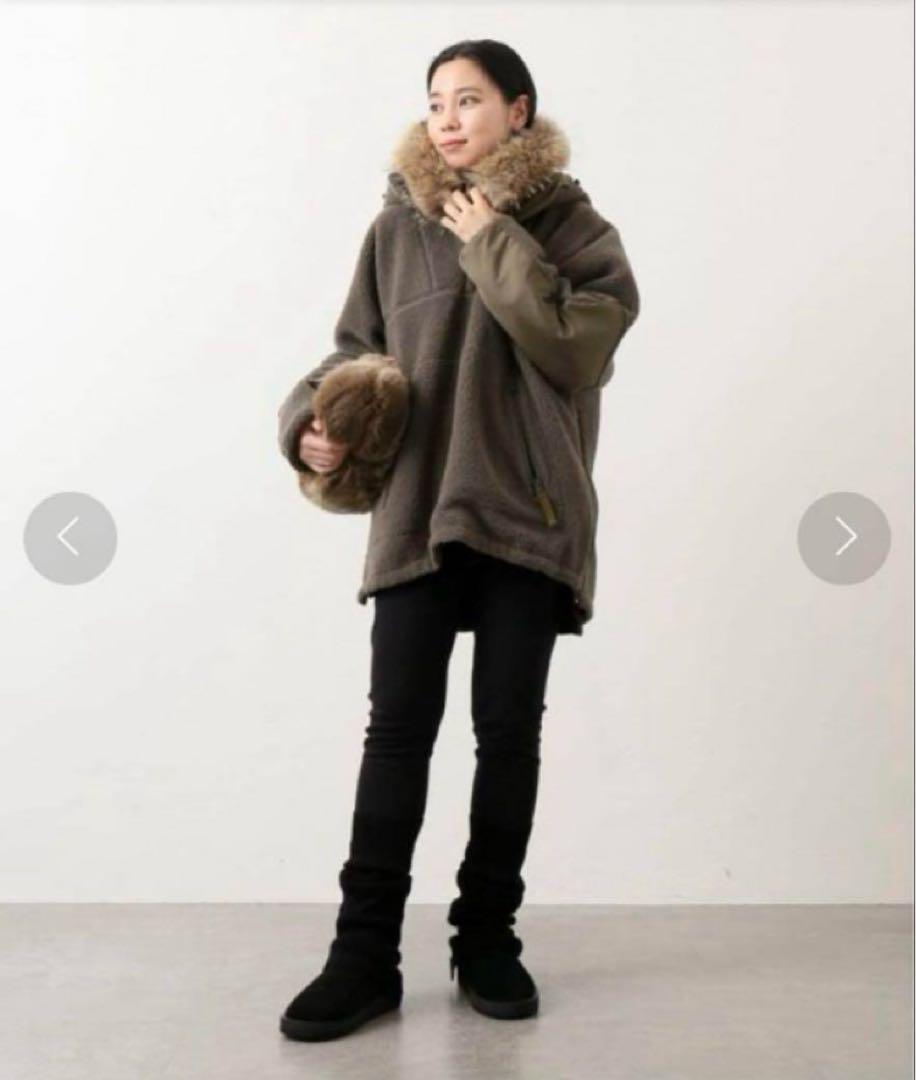 新品 AP STUDIO別注 SUICOKE/スイコックムートンサボ25ブラック