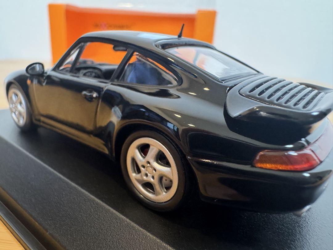 【MAXICHAMPS】Porsche 911 Turbo Black Minichamps Maxichamps Porsche 911 993 Turbo Black 1995 1/43