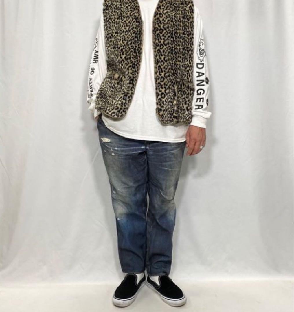 Fake Vintage Denim Easy Pants Type-X