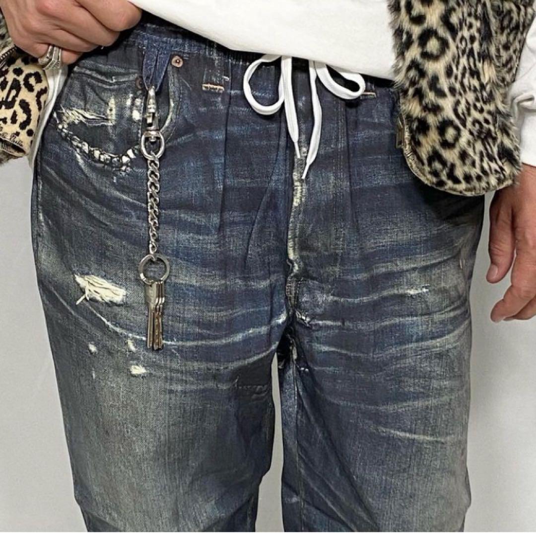 Fake Vintage Denim Easy Pants Type-X