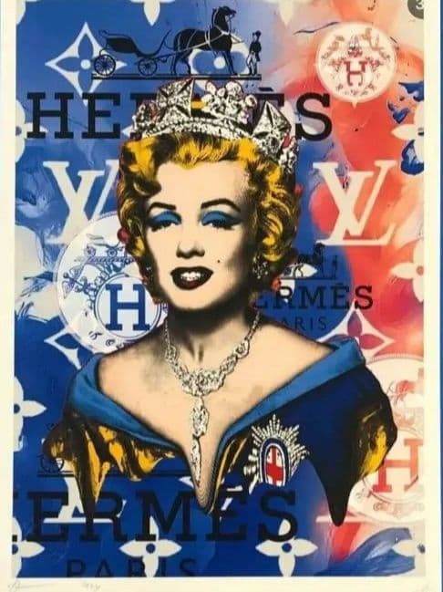 DEATH NYC  世界限マリリン・モンロー/ ヴィトン 現代アート DEATH NYC アートポスター 世界限定100枚 マリリンモンロー ヴィトン