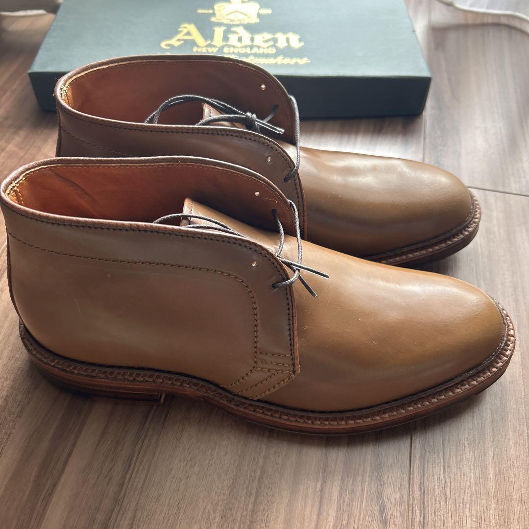 Alden チャッカブーツ ウイスキーコードバン 本体、靴箱、布袋 Alden チャッカブーツ ウイスキーコードバン 本体、靴箱、布袋