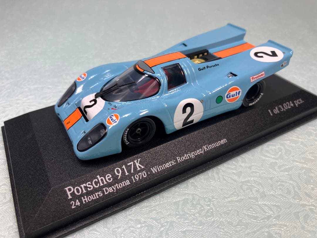 ミニチャンプス Porsche 917K 1970年デイトナ優勝 ガルフカラー ミニチャンプス Porsche 917K 1970年デイトナ優勝 ガルフカラー