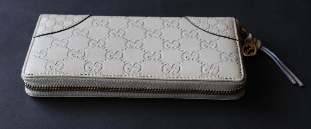 GUCCI 長財布 アイボリー レザー