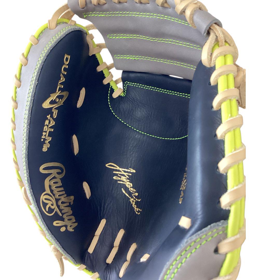 【極美品】Rawlings ローリングス キャッチャーミット 軟式 右投げ用