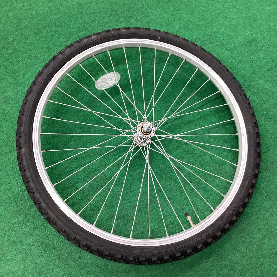 完組ホイール 24x1.75 タイヤ付 自転車 フロント 前用 24インチ