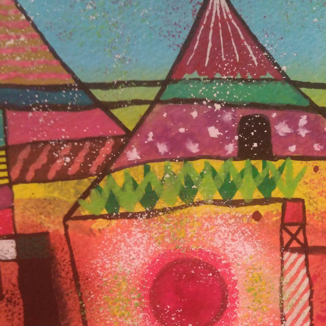 若松愛子 水彩画　　　インナートリップ W7 抽象画 絵画 現代アート モダンアート 水彩画 若松愛子