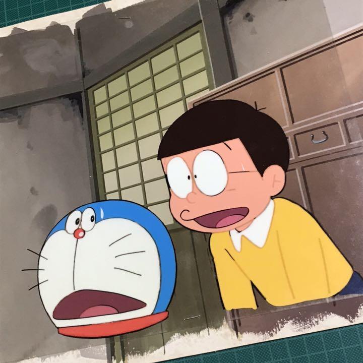 保証書付】 年代物!ドラえもん セル画 背景付き。 - その他 人気の雑貨 ドラえもん アニメ 動画 背景 セル画 キャラクターグッズ