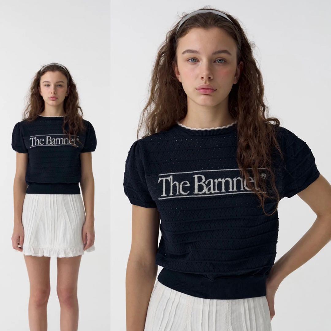 The Barnnet 半袖 ニット ネイビー サマーニット ザバーネット 韓国