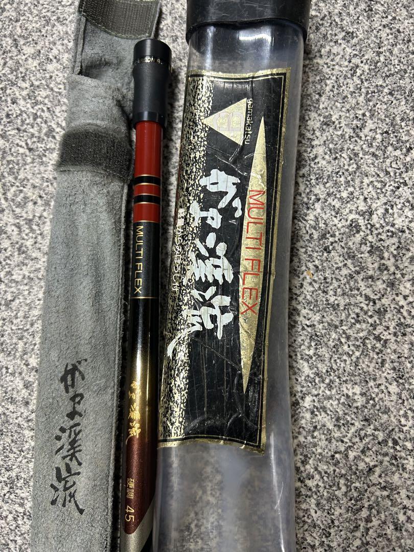 流行 ジャンク】がまかつ flex multi 45 硬調 がま渓流 ロッド