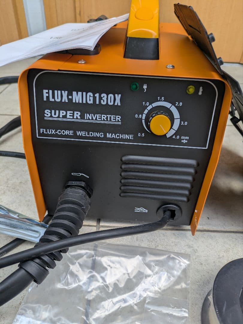 Flux‑MIG130X（フラックスコア・ノンガス・インバーター式MIG溶接機）