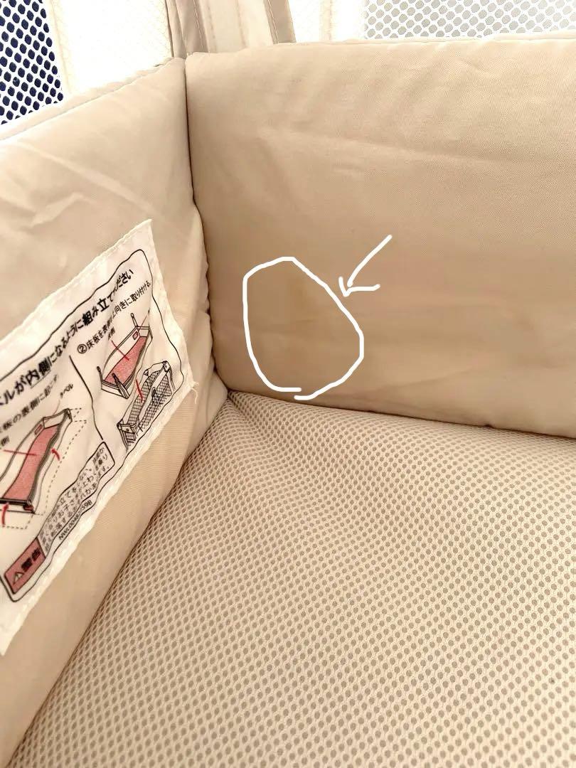 ココネルエアープラス 赤ちゃん用ベッド ベージュ折りたたみ式