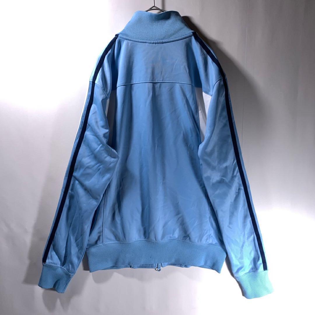 未使用級】adidas トラックジャケット（M）ジャージ 水色 y2k