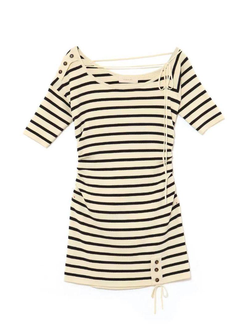 ワンピース andmary Connie ribbon mini dress