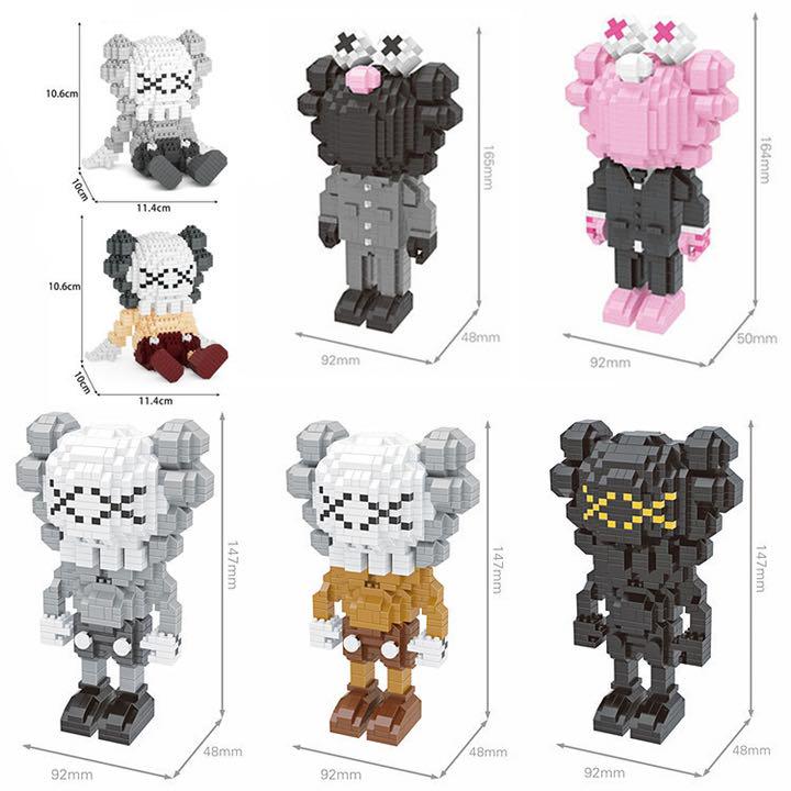 日本未発売】新品未使用 ナノブロック互換 カウズ KAWS 7体セット