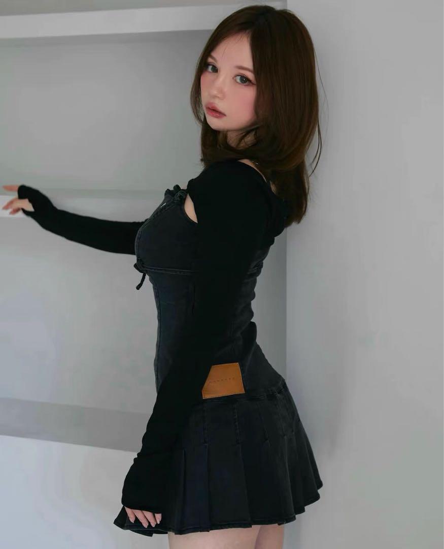 ✨️美品✨️ANDMARY Bonnie denim mini dress10