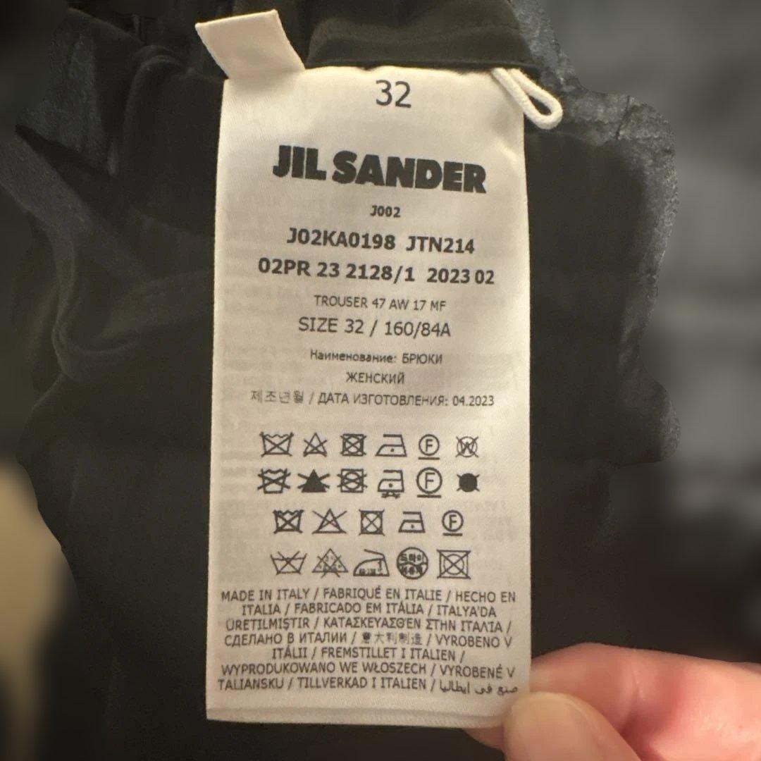 ジルサンダー カジュアル黒パンツM JIL SANDER DECORATOM_COM_BR