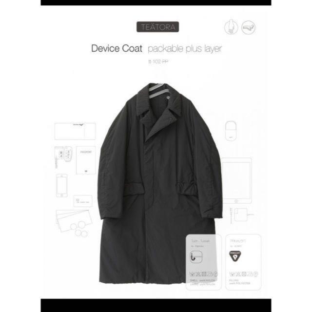 TEATORA DEVICE COAT 48 グレー 中綿チェスターコート【DEVICE COAT dual point】｜TEATORA