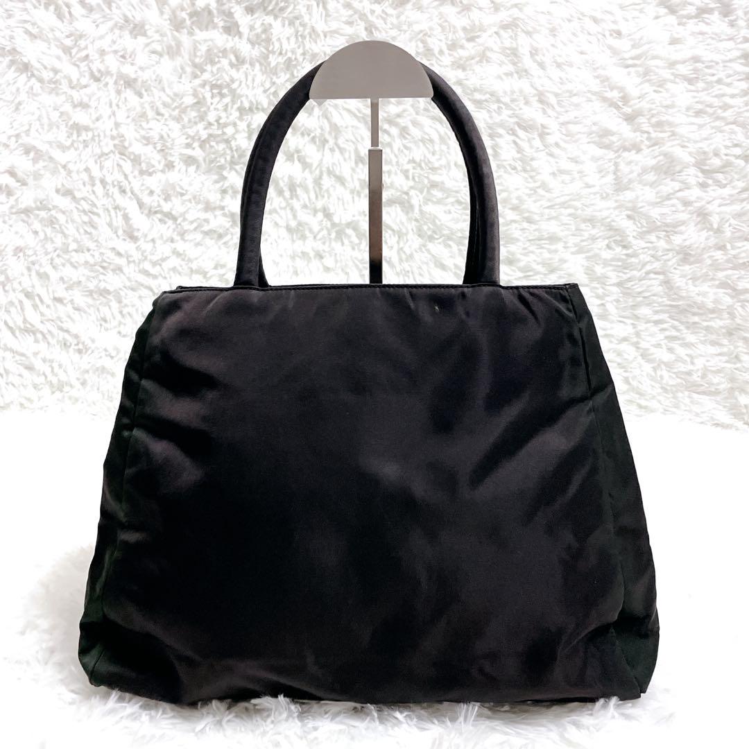 [美品] PRADA ハンドバック　テスートナイロン　三角ロゴ　ロゴプレート