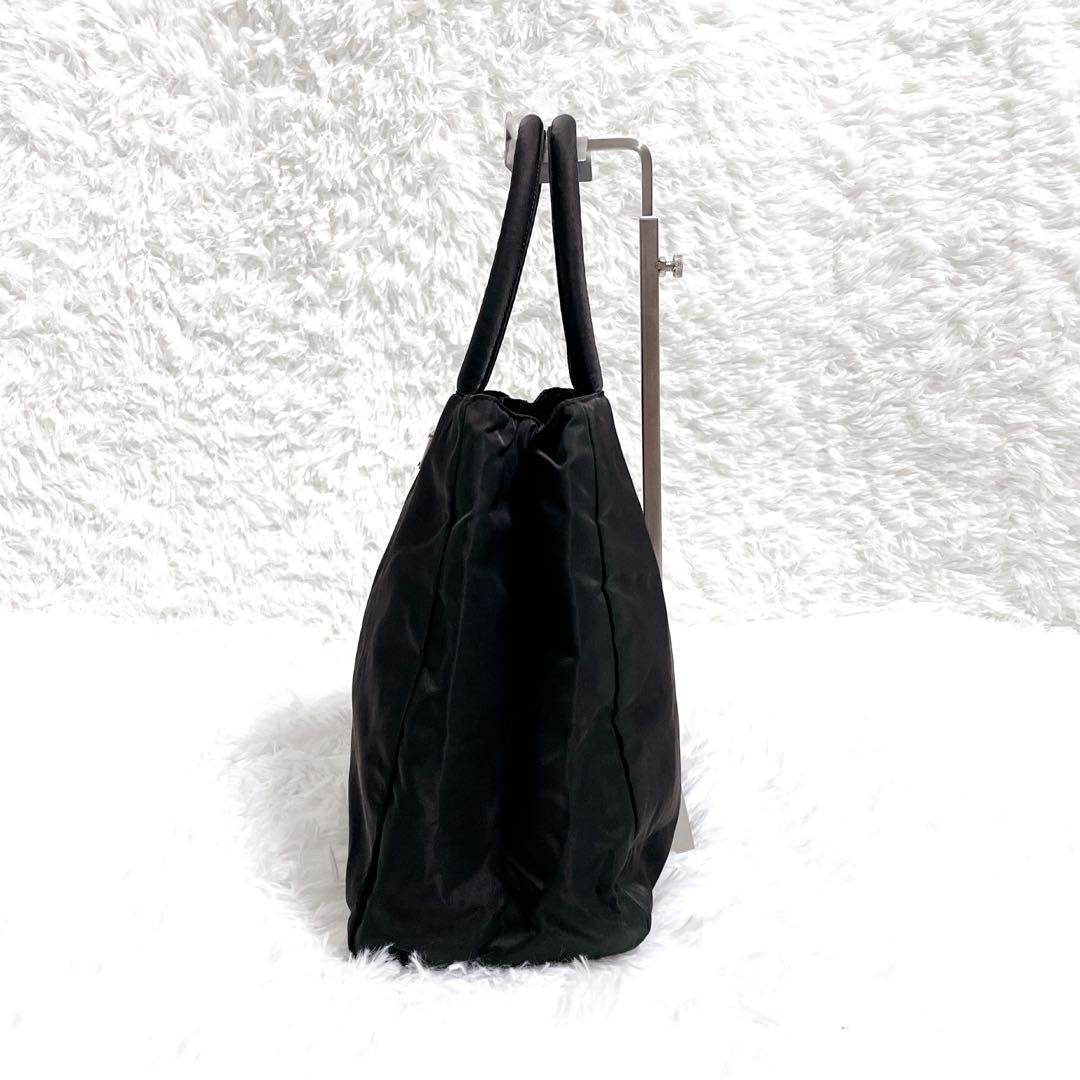 [美品] PRADA ハンドバック　テスートナイロン　三角ロゴ　ロゴプレート