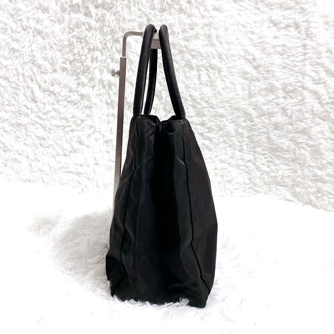 [美品] PRADA ハンドバック　テスートナイロン　三角ロゴ　ロゴプレート