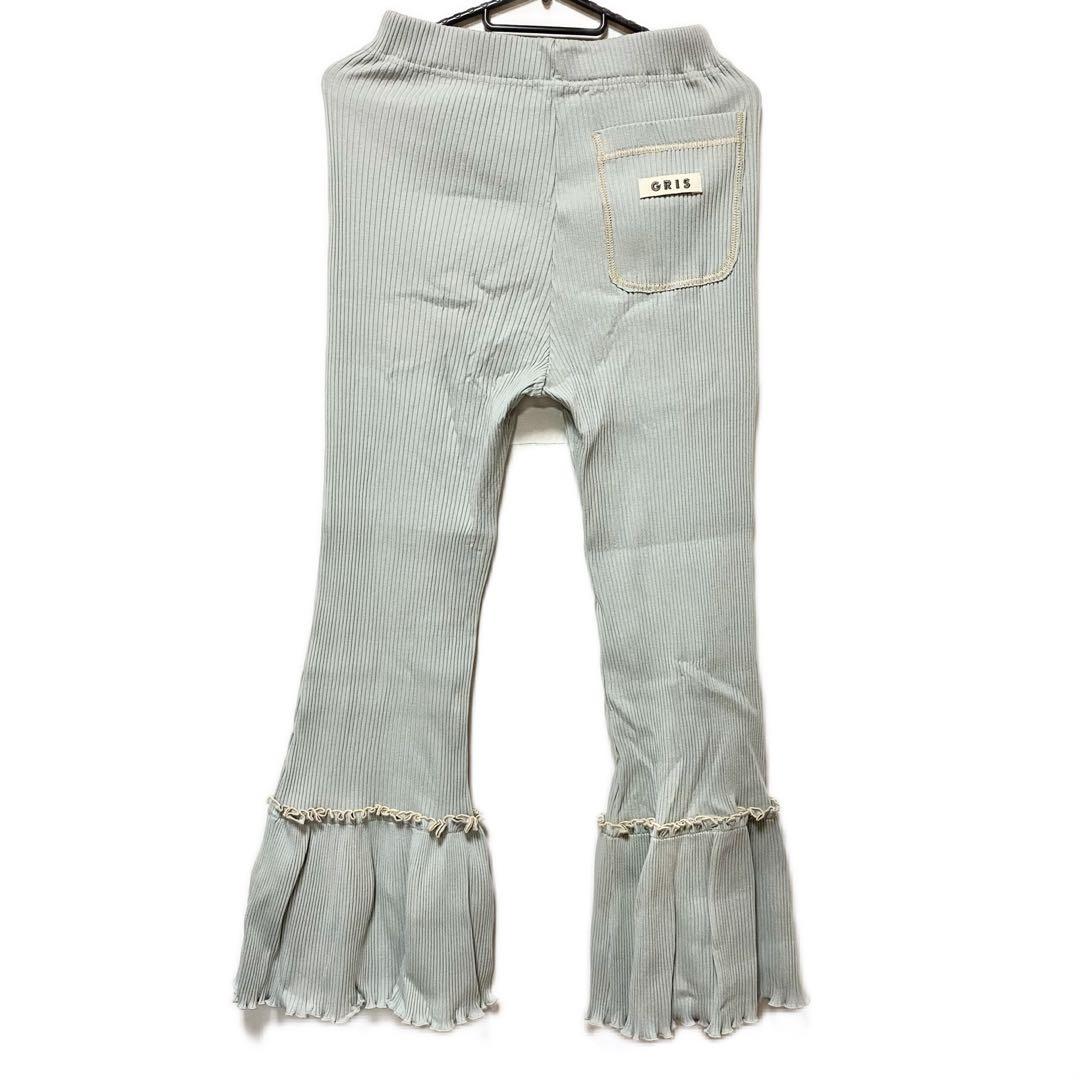 1回着用のみ‼︎ほぼ新品♡GRIS グリ リブパンツ XL ライトグレー