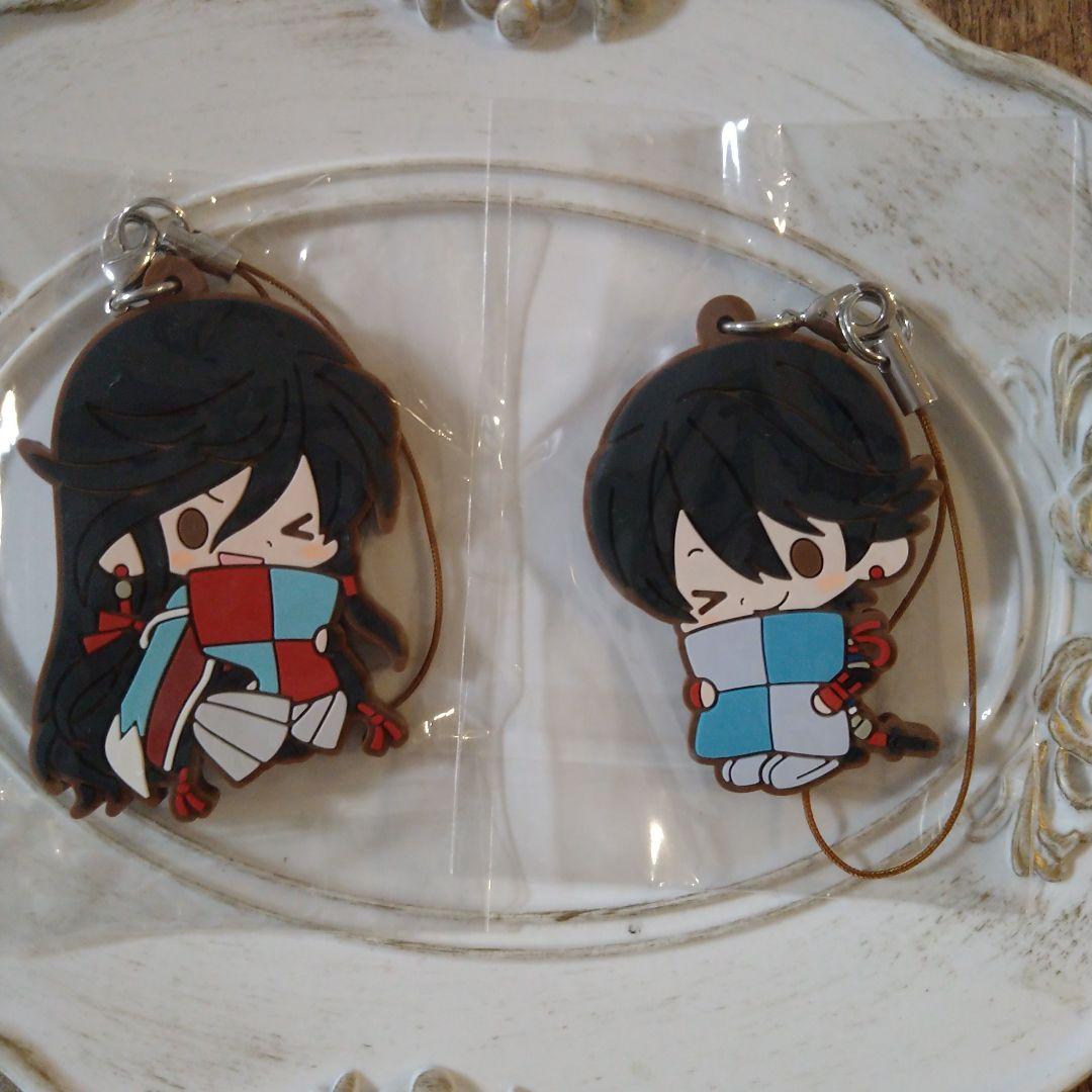 刀剣乱舞　和泉守兼定 堀川国広　バッジ ラバスト アクスタ　土方組 刀剣乱舞 ミニキャラ ラバーストラップ 和泉守兼定 堀川国広