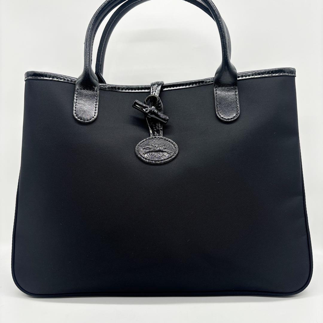 美品 LONGCHAMP ロンシャン ロゾ ナイロン ハンドバッグ トート
