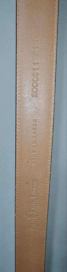 ポロ ラルフ ローレン ベルト ロゴ 刻印 バックル レザー シルバー系金具