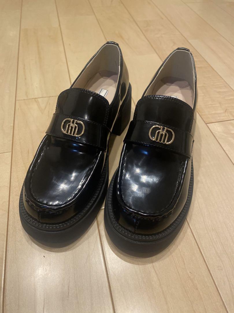 Herlipto 靴Trois Logo Loafers M 黒 37 23.5