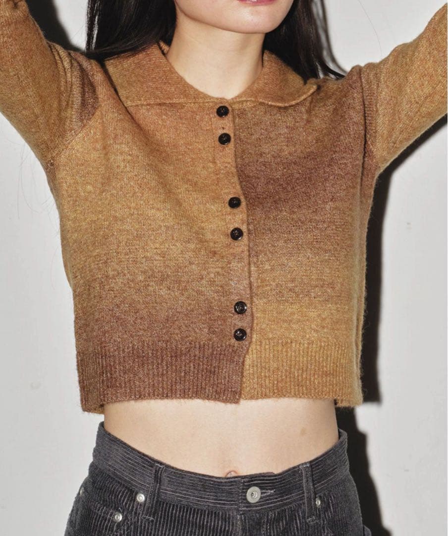 TODAYFUL トゥデイフル グラデーションニットシャツ