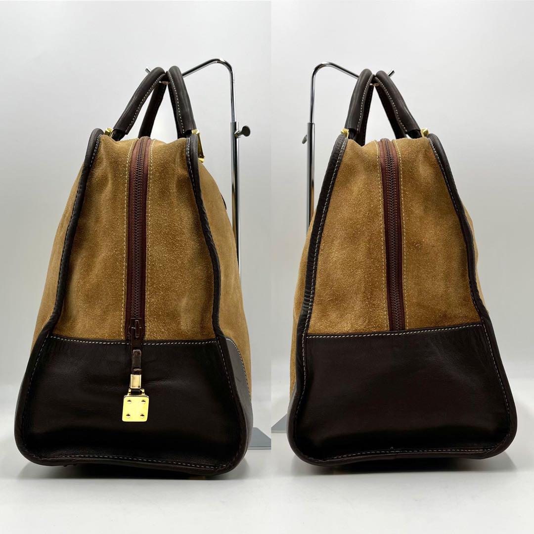 LOEWE ロエベ アマソナ40 ボストンバッグ スエード レザー