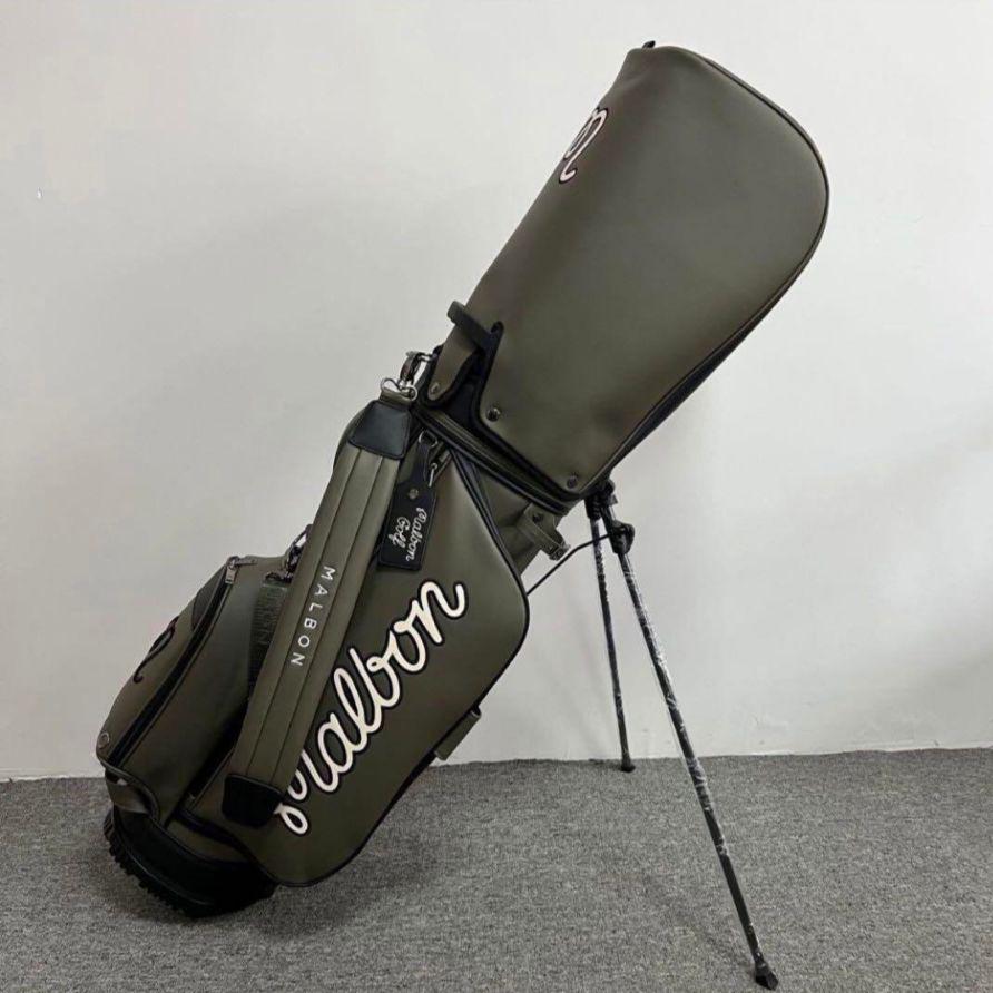 Malbon ☆マルボン ゴルフ キャディバッグ オリーブグリーン Malbon golf マルボン ゴルフ オリーブグリーン キャディバッグ