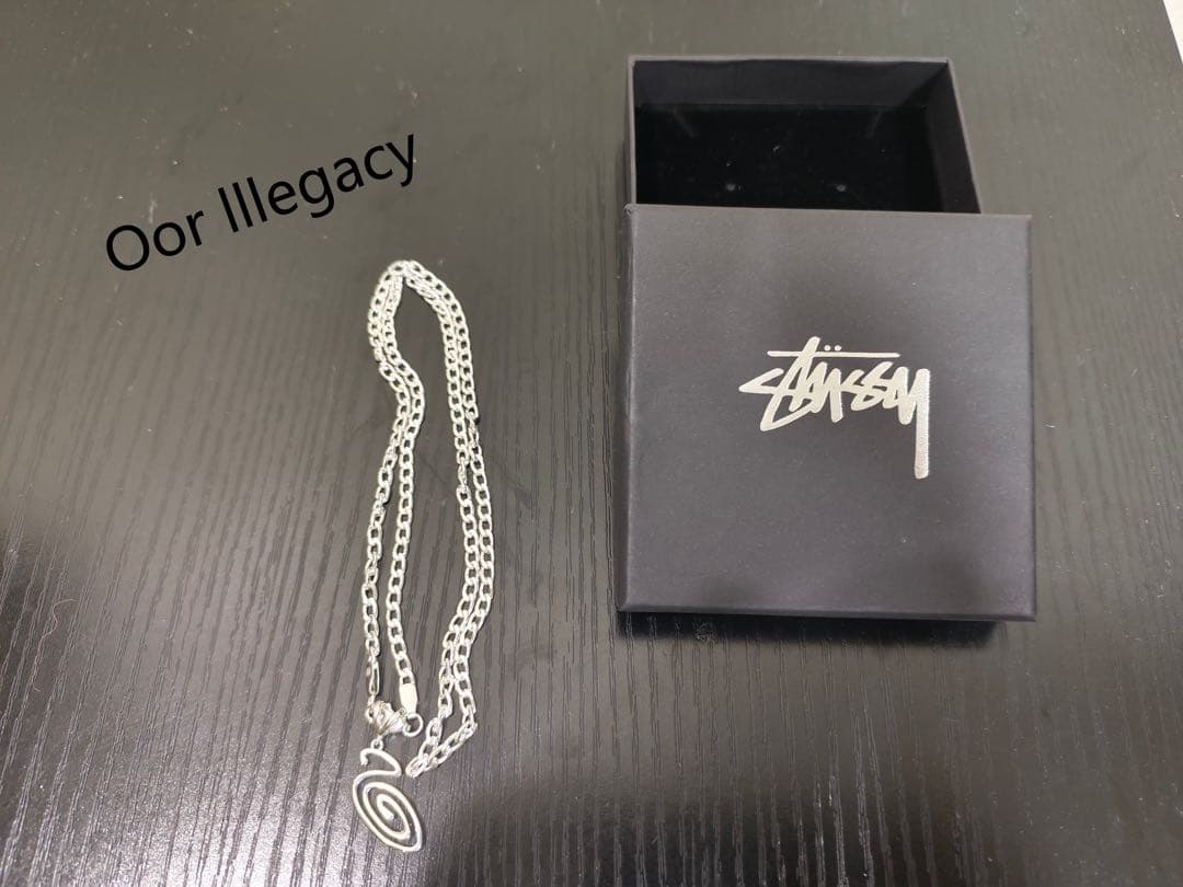 STUSSY SWIRLY S CHAIN STERLING ネックレス STUSSY SWIRLY S CHAIN STERLING ネックレス