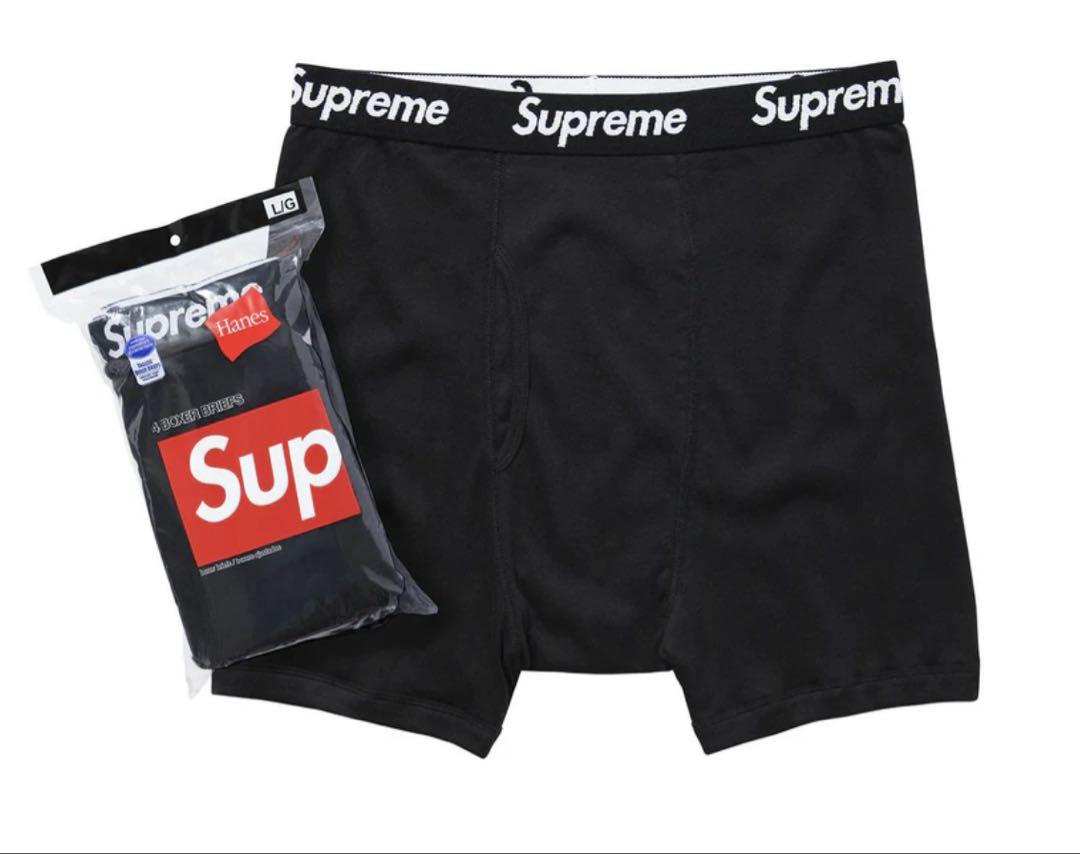 Supreme ボクサーブリーフ 1枚 L/G ブラック - メルカリ