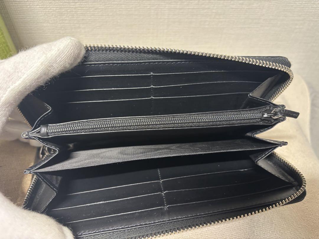 美品　GUCCI 長財布　シェリー GGスプリーム ラウンド　袋　箱付　グッチ