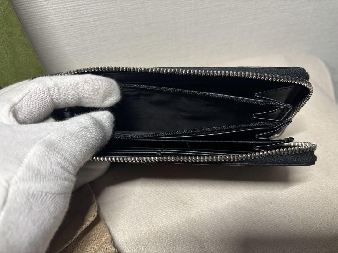 美品　GUCCI 長財布　シェリー GGスプリーム ラウンド　袋　箱付　グッチ