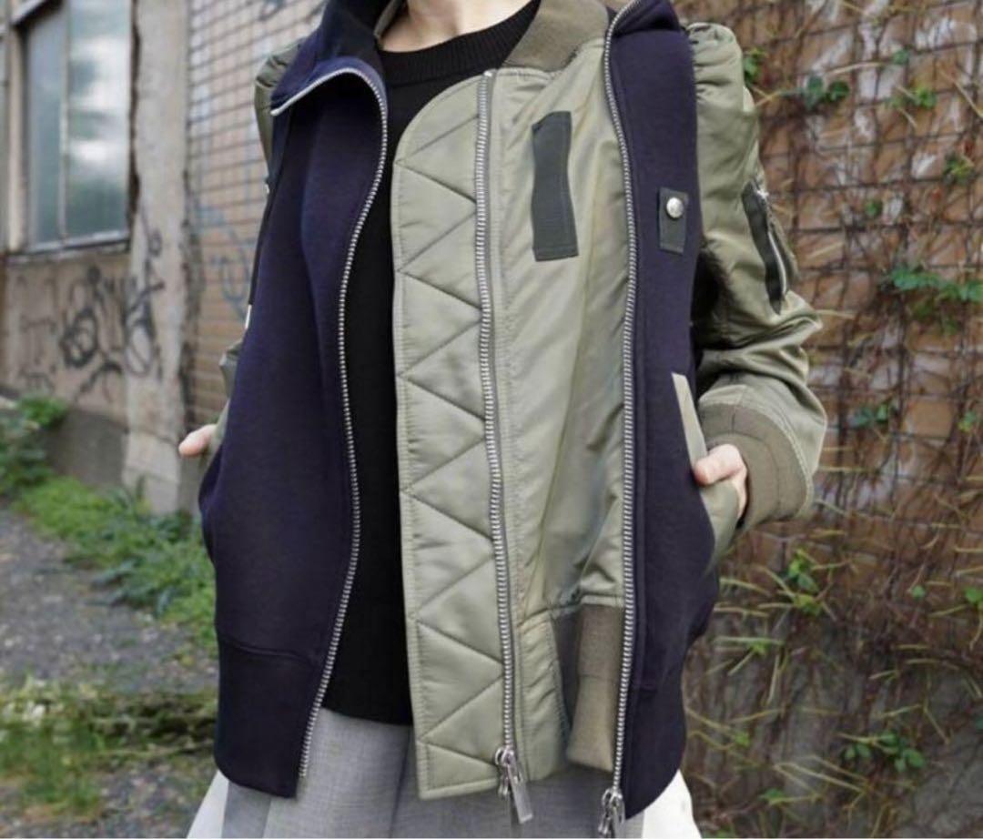 【専用】sacai サカイ　ナイロンツイルスポンジブルゾン　サイズ2