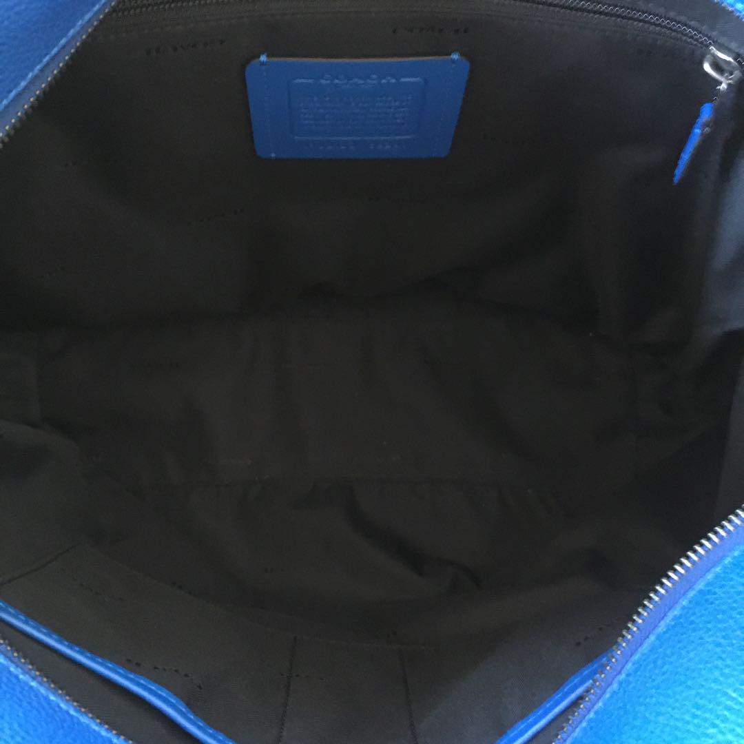 【美品】COACHトートバッグ ビジネスバッグ メトロポリタン 青