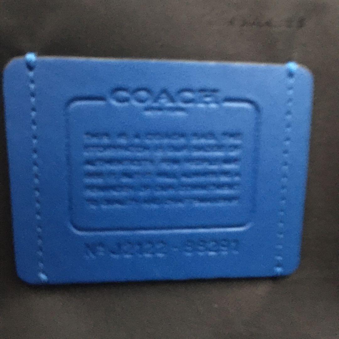 【美品】COACHトートバッグ ビジネスバッグ メトロポリタン 青