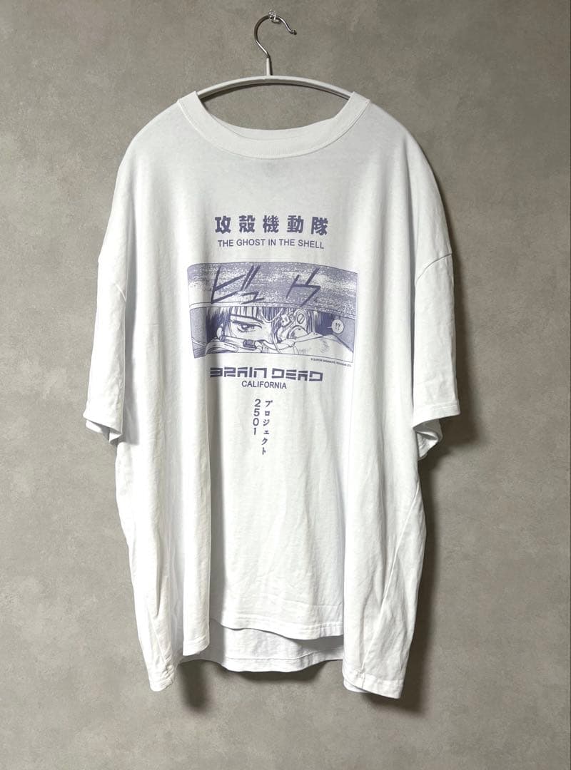 完売品 XL｜攻殻機動隊 × Brain Dead Tシャツ 白