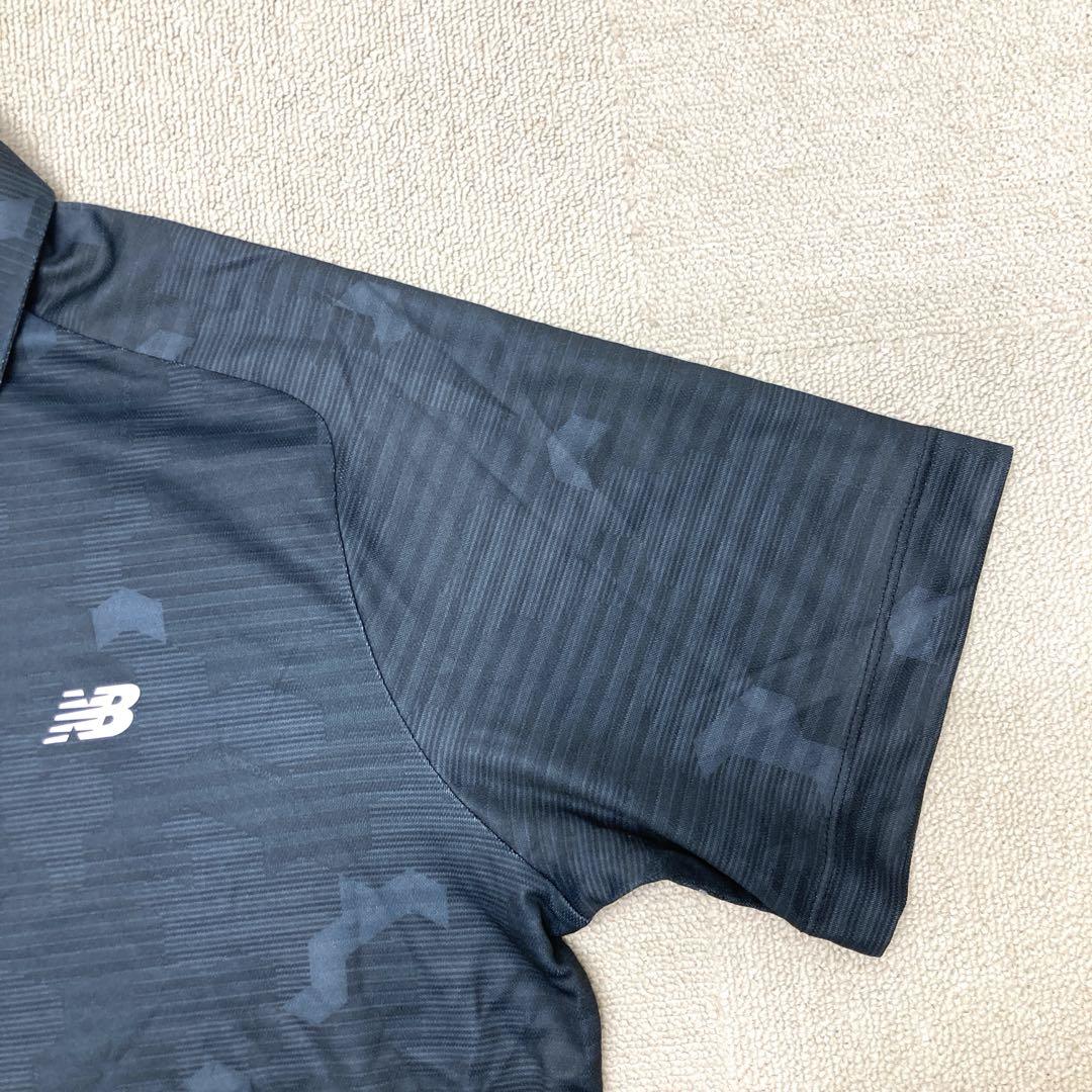 中古品　New Balance Golf ポロシャツ　半袖　Lサイズ　ブラック