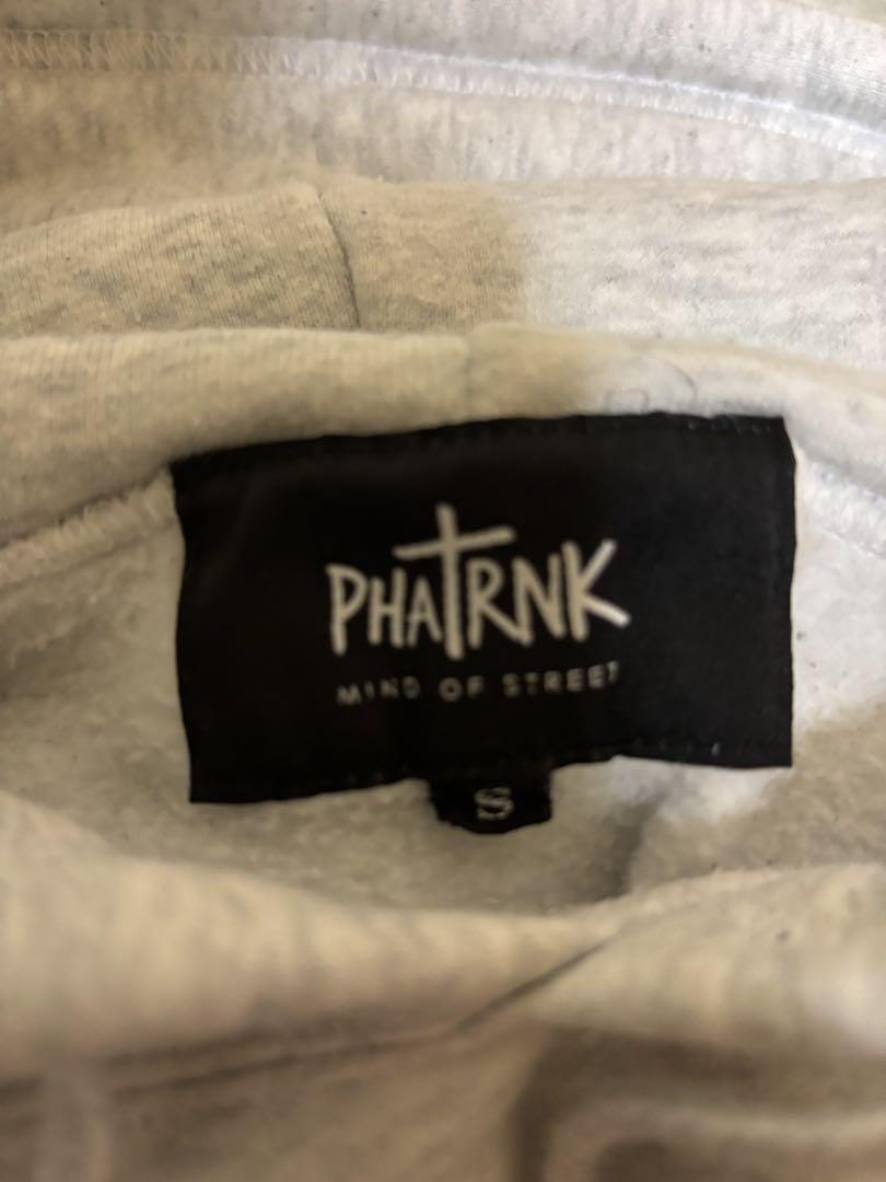 f様専用」グレー フード付きパーカー Pロゴ PHATRNK