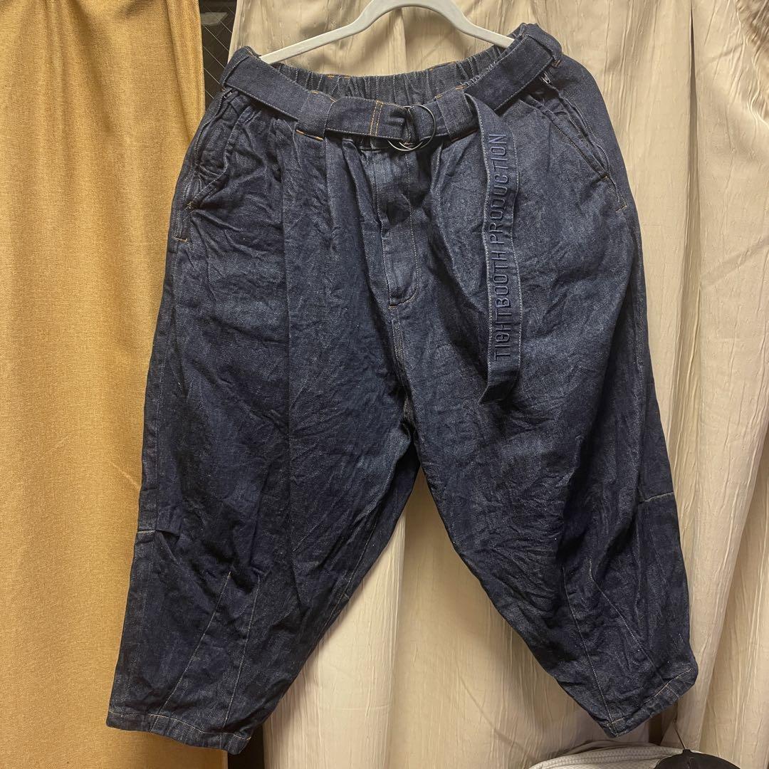 TIGHTBOOTH DENIM CROPPED PANTS タイトブース 濃淡
