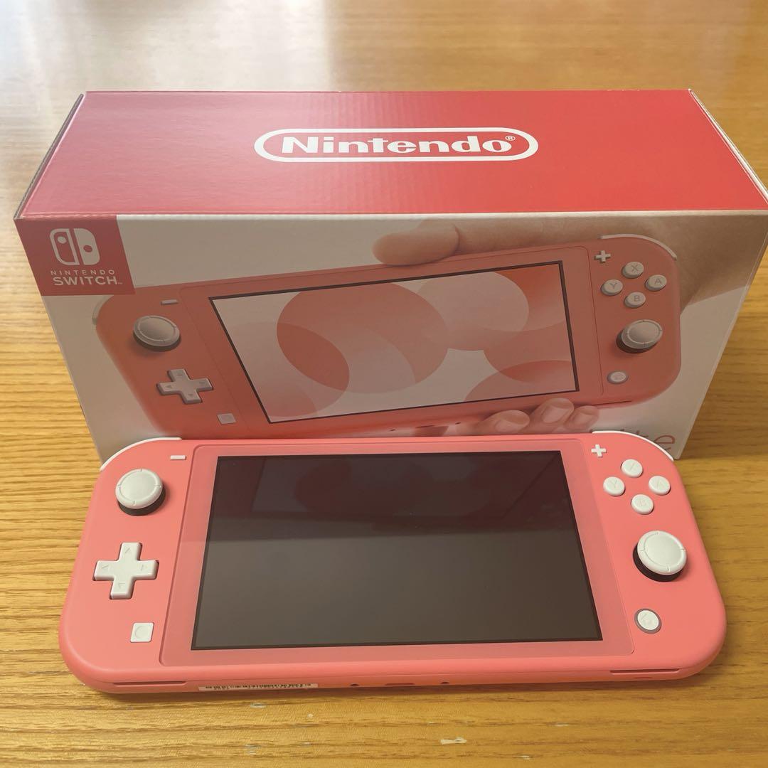 Nintendo Switch Lite コーラル 充電器付き - メルカリ