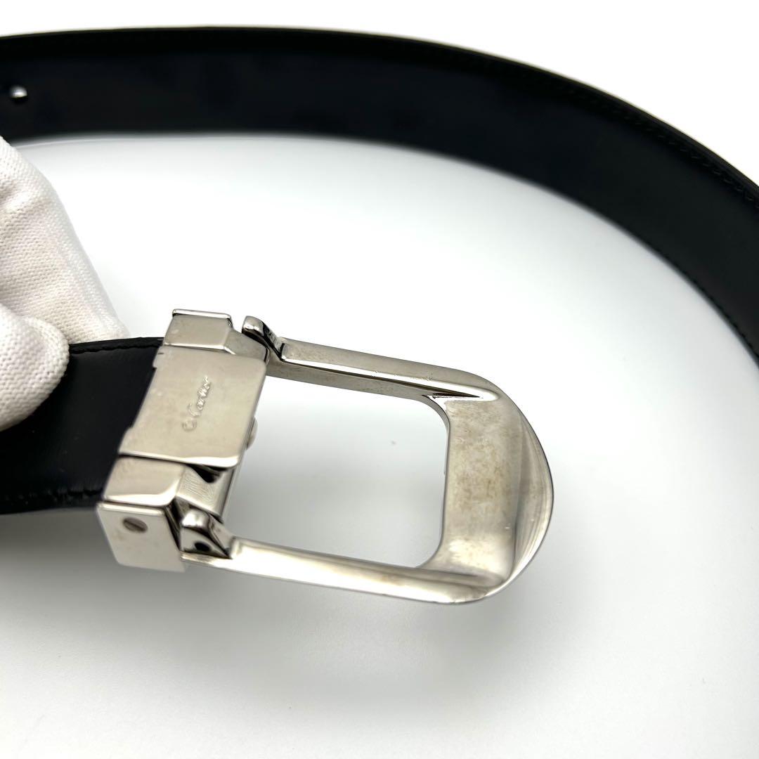 カルティエ Cartier レザーベルト ブラウン 焦茶 ヴィンテージ 希少