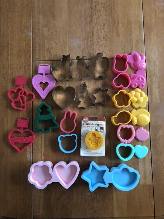 お弁当、クッキー、おやつの型抜き、スタンプ21種類