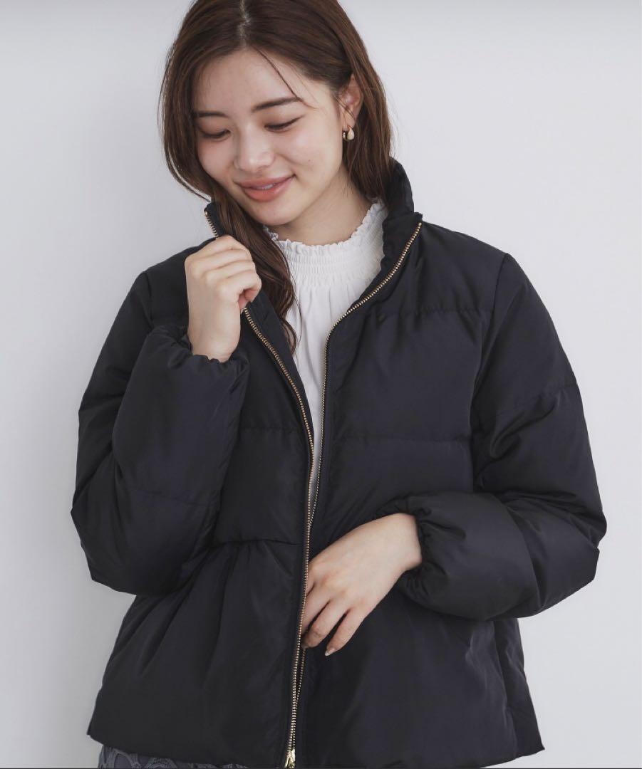 河田ダウン ライトペプラムコート