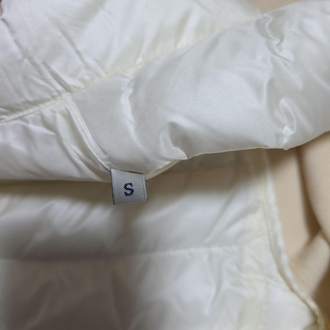 モンクレール ウール✖ダウンジャケット ホワイト ニット切替 Sサイズ 美品 モンクレール ウール✖ダウンジャケット ホワイト ニット切替 Sサイズ 美品