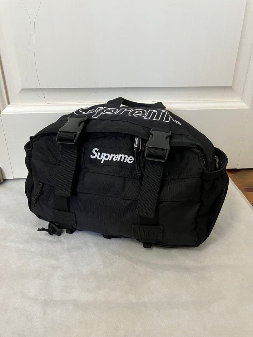 シュプリーム 19FW ウエストバッグ ブラックSUPREME